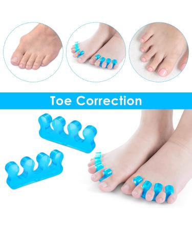 Buy Sibba Toe Separator for Nail Polish Silicone Foot Pain Relief for Overlapping/Hammer Toes Unisex (Blue) - Buy Online on GoSupps.com