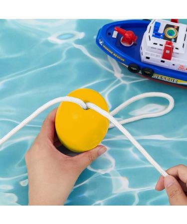 Lewtemi 4-Piece Marine Rope Floats 4.72'' x 2.75'' for Deep Water Fishing & Boating - Yellow - Buy Online on GoSupps.com
