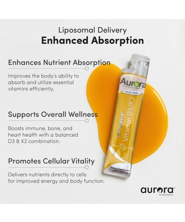 Aurora Nutrascience Liposomal NAD+ Liquid Supplement with Resveratrol 1 Fl Oz (Pack of 10) - Buy Online on GoSupps.com