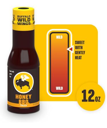 Buffalo Wild Wings Honey BBQ Sauce 12 fl. oz (2 Pack) Bundled With Snack Scout Basting Brush - Buy Online on GoSupps.com