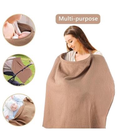 Lohill Breastfeeding Towel & Nursing Cover | Silent Musselin Baby Cover for On-the-Go Moms - Buy Online on GoSupps.com