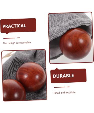 Solustre Wooden Hand Massage Balls - 3 Set Handball Fitness Rolling Balls for Hand Therapy & Sports - Buy Online on GoSupps.com