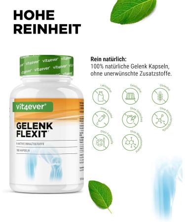 Joint Flexit 180 Capsules - Premium High-Dose Glucosamine MSM Frankincense Chondroitin & More for Joint Health | International Shipping Available - Buy Online on GoSupps.com