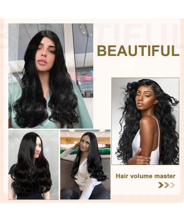 Long Black Wave Wig for Women - 27 Curly Synthetic Hair Replacement for Cosplay & Daily Use - Buy Online on GoSupps.com