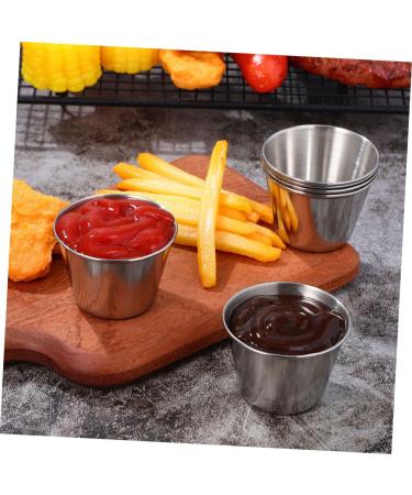 Milisten 4pcs Stainless Steel Sauce Cup Tomato Sauce Ketchup Tomato Paste I Am Willow Small Bowls Sauce Containers Dip Containers for Lunches Sauce Boxes Travel Dip Cups Hot Pot - Buy Online on GoSupps.com