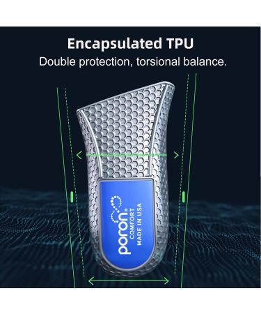 Plantar Fasciitis Insoles - Shock Absorbing High Arch Support | Comfort for Men Women & Teens (M 7-9/W 8.5-10.5 - Buy Online on GoSupps.com