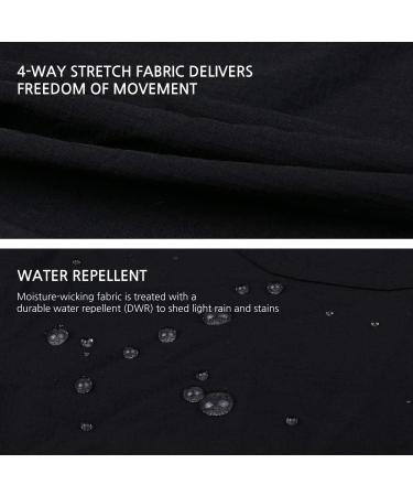 BALEAF Women's UPF 50 Outdoor Skort with Zip Pockets - Black, Large - Buy Online on GoSupps.com