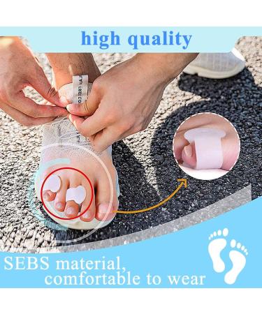 Toe Spreader & Orthosis - 5 Pairs Soft Silicone Separator for Pain Relief After Yoga | Small & Older Toes - Buy Online on GoSupps.com