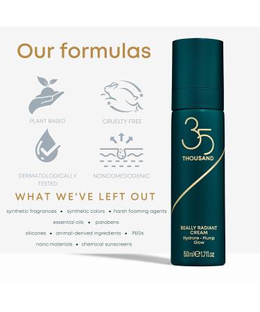 35 Thousand Really Radiant Cream - Hydrating Face Moisturizer 1.7 fl oz | International Shipping Available - Buy Online on GoSupps.com