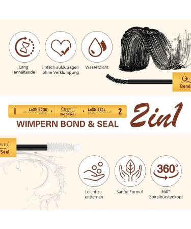 QUEWEL Eyelash Cluster - Mixed Length Natural Look Reusable DIY Extensions - Thin Band for Home Use (FD04) - 1 Pack - Buy Online on GoSupps.com