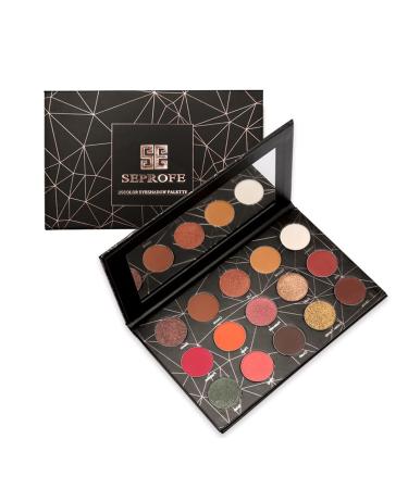 SEPROFE Eyeshadow Palette  Eye Shadow Palette Makeup  Smoky Eye Shimmer Matte Glitter  Eyeshadow Palette for Brown Eyes