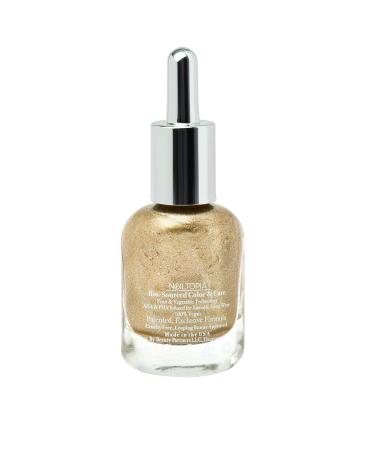 Nailtopia Bio-Sourced Chip Free Nail Lacquer - Strengthening Biotin and Superfood-Infused Polish - Chip Resistant Formula - Quick-Dry Long Lasting Wear - Liquid Gold 0.41oz (Pack of 1) - Buy Online on GoSupps.com