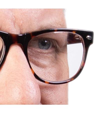 Vibz Blue Light Blocking Glasses for Men & Women | Non-Corrective & Antiglare | Stylish Shiny Tortoise Clear Lens - Buy Online on GoSupps.com