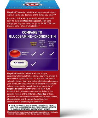Schiff MegaRed Joint Care 60 Softgels | 60 Day Supply - Buy Online on GoSupps.com