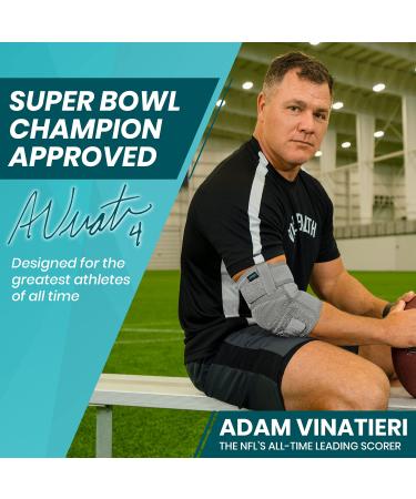 Vive Elbow Brace - Compression Sleeve for Tennis & Golfers - Support Strap for Tendonitis & Epicondylitis - Gray Standard - Buy Online on GoSupps.com