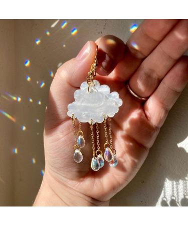 Shop Feyley Acrylic Rain Cloud Earrings | Handmade Teardrop & Cute Cloud Designs for Stylish Looks - Buy Online on GoSupps.com
