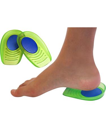 Memory Foam Heel Cups for Kids - Shock Absorbing Relief for Sensitive Heels & Foot Pain | 2 Pairs Size 3-7 - Buy Online on GoSupps.com