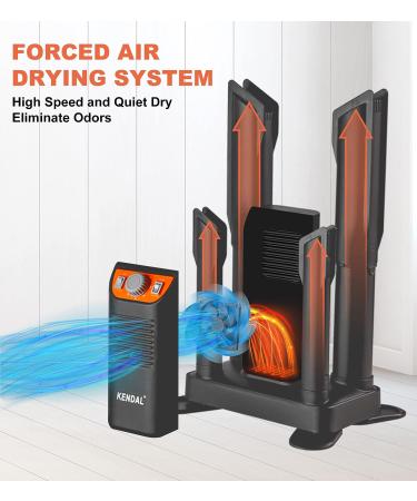 Kendal Boot Dryer for Work Boots  Shoe Dryer and Ozone Deodorizer  Portable Ski Boot Dryer with Adjustable Tubes & Timer  Ultra Silent  Quick Drying for Ski Boots  Sneakers  Gloves  Hats  Helmets Stand Up - Buy Online on GoSupps.com