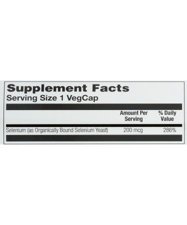 Solaray Selenium 200mcg High Potency - 100 Count - Buy Online on GoSupps.com