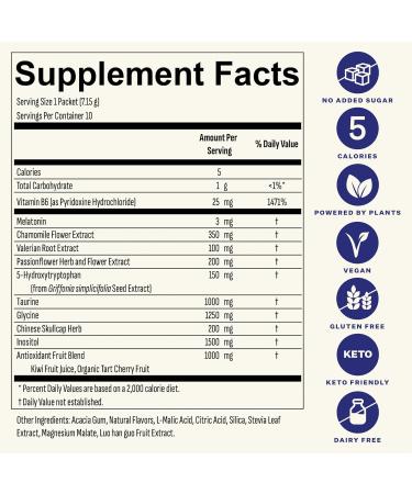 Blueshift Sleep Aid Powder for Adults Lemon Lavender | 3 mg Melatonin, 5 HTP, Taurine & Glycine | Stick Pack Drink Mix Zero Sugar, 5 Cal | Deep REM & Next Day Refresh | Sleep 10 ct - Buy Online on GoSupps.com