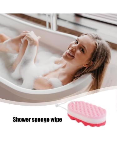 Body Sponge Towel | Soft Foam Rub | Bath Sponge Soft Foam Gentle Body Sponge and Bath Sponges Soft Bathing Towel Foam Rub with Wave Texture Design for Birthday Easter Red - Buy Online on GoSupps.com