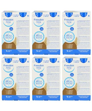 Fresenius Kabi Fresubin Energy Drink Cappuccino Drinking Bottle 6 x 4 x 200 ml 1 Pack (1 x 5.5 kg)