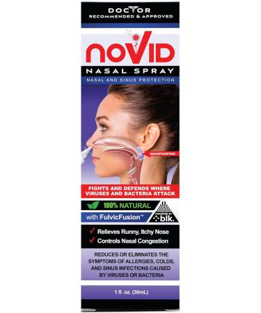 Novid Nasal Spray 1.01 Fl Oz - 100% Natural Sinus Protection with FulvicFusion - Buy Online on GoSupps.com