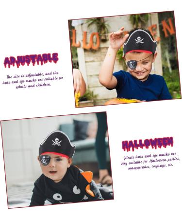 minkissy 12 Sets Pirate Hair Blindfold Pirate Costume Props Pirate Hat Theater Props Pirate Costume Accessories Pirate Skull Eye Patch Halloween Props Accessories Party Supplies Cloth - Buy Online on GoSupps.com