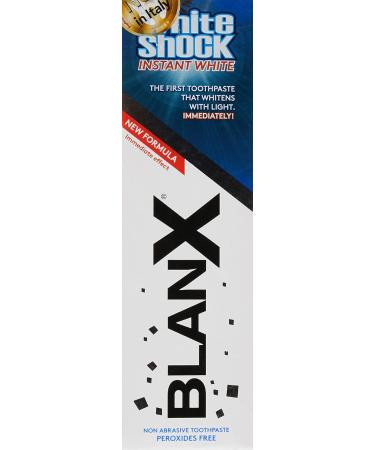 blancwhiteshock BLANX White Shock whitening toothpaste against enamel stains with immediate effect 75 ml - Buy Online on GoSupps.com