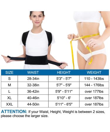 Adjustable Back Brace Posture Corrector for Men & Women | Comfort & Pain Relief for Neck Back & Shoulders | Lumbar Support (L - Buy Online on GoSupps.com