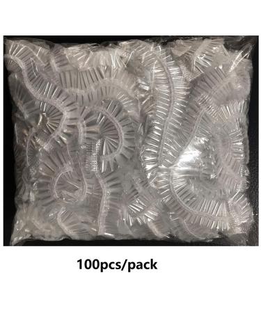 100 Pcs Disposable Shower Caps - Waterproof, Elastic, Clear - Ideal for Women, Men, Spa, Hotel, Salon - Portable and Multi-Functional - Buy Online on GoSupps.com