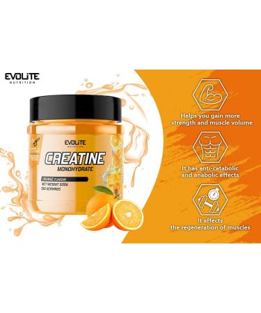 Evolite Nutrition Creatine Monohydrate 500g - Tasty Pre Workout Booster with Taurine - Best Creatine Powder for Energy & Performance - Buy Online on GoSupps.com