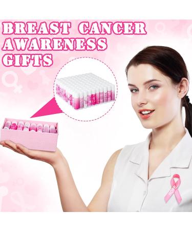 100 Pink Ribbon Breast Cancer Awareness Gift Sets - Bulk Lip Balms Organza Bags & Tags for Charity Events - Buy Online on GoSupps.com