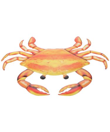 ORFOFE Retro Decor 1Pc orange balloons treadmills home decor ocean ornaments bike Hanging Decor wall hanging Crab pedal Orange 25x15cm