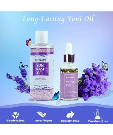 Yoni Wash & Oil Set for Women - pH Balanced Feminine Care Odor Removal Lavender Intimate Wash 30ml | Premium Feminine Hygiene - Buy Online on GoSupps.com