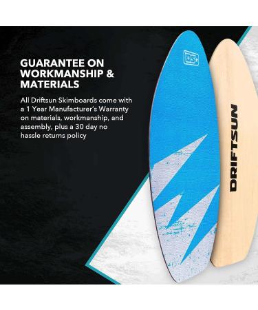 Driftsun Performance Wood Skim Board - 30 & 40 Inch, Non-Slip XPE Traction Pad, Lightweight & Durable Skimboard for All Skill Levels - Kids, Teens, Adults - Buy Online on GoSupps.com
