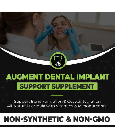 Augment Nutrition Dental Implant Support Supplement - Natural Bone Formation & Osseointegration Formula (90 Servings) - Buy Online on GoSupps.com