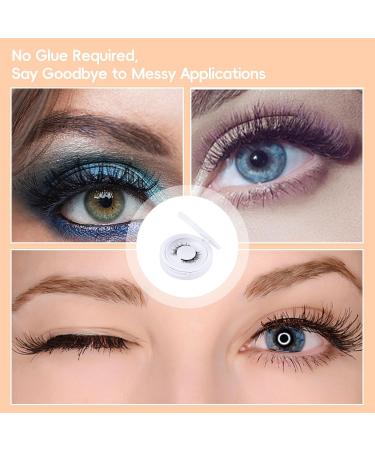 Wondsea Natural Look Magnetic Eyelashes Waterproof Magnetic Lashes without Eyeliner Reusable Magnetic Lashes with Applicator 3D No Glue Magnetic False Eyelashes(1 Pairs) one pair - Buy Online on GoSupps.com