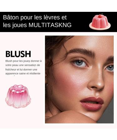 Blush Stick For Cheeks And Lips | Blush Cream Stick Face & Lips Texture Moisturizing Gel Long Hold For Women Daily Use Natural Look - Buy Online on GoSupps.com