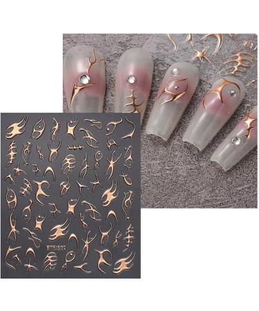 JMEOWIO Self-Adhesive Moon Star Nail Art Stickers - 9 Sheets | Colorful Sun Nail Supplies for Design Decoration - Buy Online on GoSupps.com