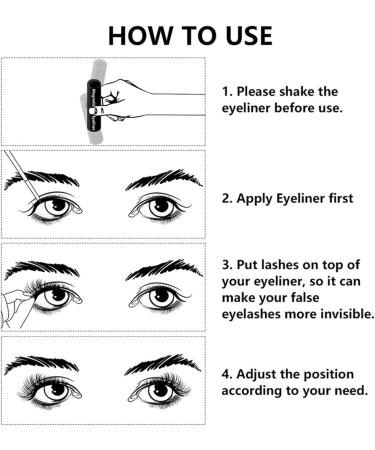 Herold 10 Pairs Mixed Coloured Magnetic False Eyelashes Waterproof Eyeliner Tweezers Set Thick Magnetic False Eyelashes - Buy Online on GoSupps.com