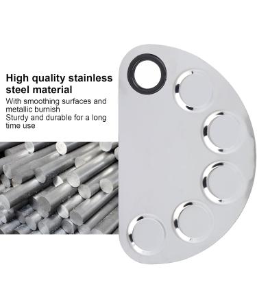 Wnvivi Stainless Steel Cosmetic Palette - Professional Makeup Mixing Palette for Lipstick & Pigment Blending - Buy Online on GoSupps.com