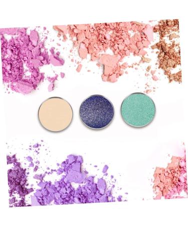 Angoily 50pcs Empty Diy Holder Eyeshadow Metal Makeup Shadow Serving Paint Plates Palettes Plate Steel for - Buy Online on GoSupps.com