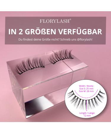 Florylash Doll Eye Look - Magnetic Eyelashes with 3 Magnets | 3D Volume Reusable No Eyeliner Needed (Size M 28mm) - Buy Online on GoSupps.com