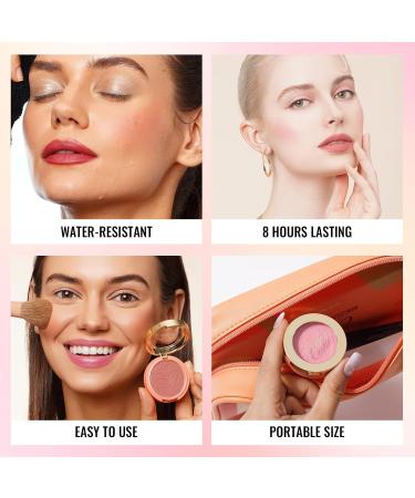  oulac Oulac Blusher Satin Cream Blusher Highlighter with Dazzling Blush Long Lasting Makeup Fade and Transmission Resistant Vegan & Cruelty Free ST07 Pink Poppy 4.8g - Buy Online on GoSupps.com