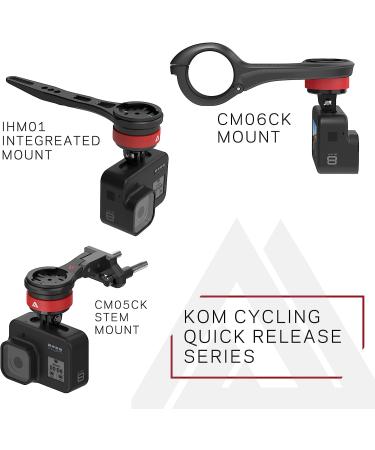 KOM Cycling CM06 Quick Release GoPro Computer Mount for Wahoo and Garmin Bike Computers - Edge 1030, Elemnt Roam Compatible - Carbon Combo Kit with GoPro Adapter - Buy Online on GoSupps.com