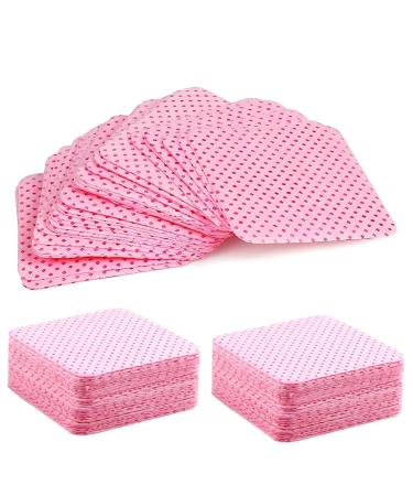 500 pcs Lingettes Coton Ongles Non Pelucheux Dissolvant Lingettes Non Tiss Wipes pour Vernis Ongles Nail Remover