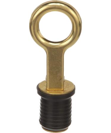 Attwood 7524A7 Snap-Handle Drain Plug - 1 Diameter, Brass Handle, Rubber Plug - Buy Online on GoSupps.com