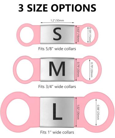 Personalized Gisurey Dog ID Tag - Engraved Stainless Steel Durable & Easy to Read - Silent Slide-On Design for Dogs & Cats - PS-S Size - Buy Online on GoSupps.com