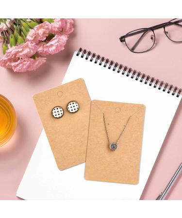 120 Pack Earring Holder Cards & Bags Set | Necklace Display Kraft Paper Tags for Ear Studs - Brown | TUPARKA - Buy Online on GoSupps.com